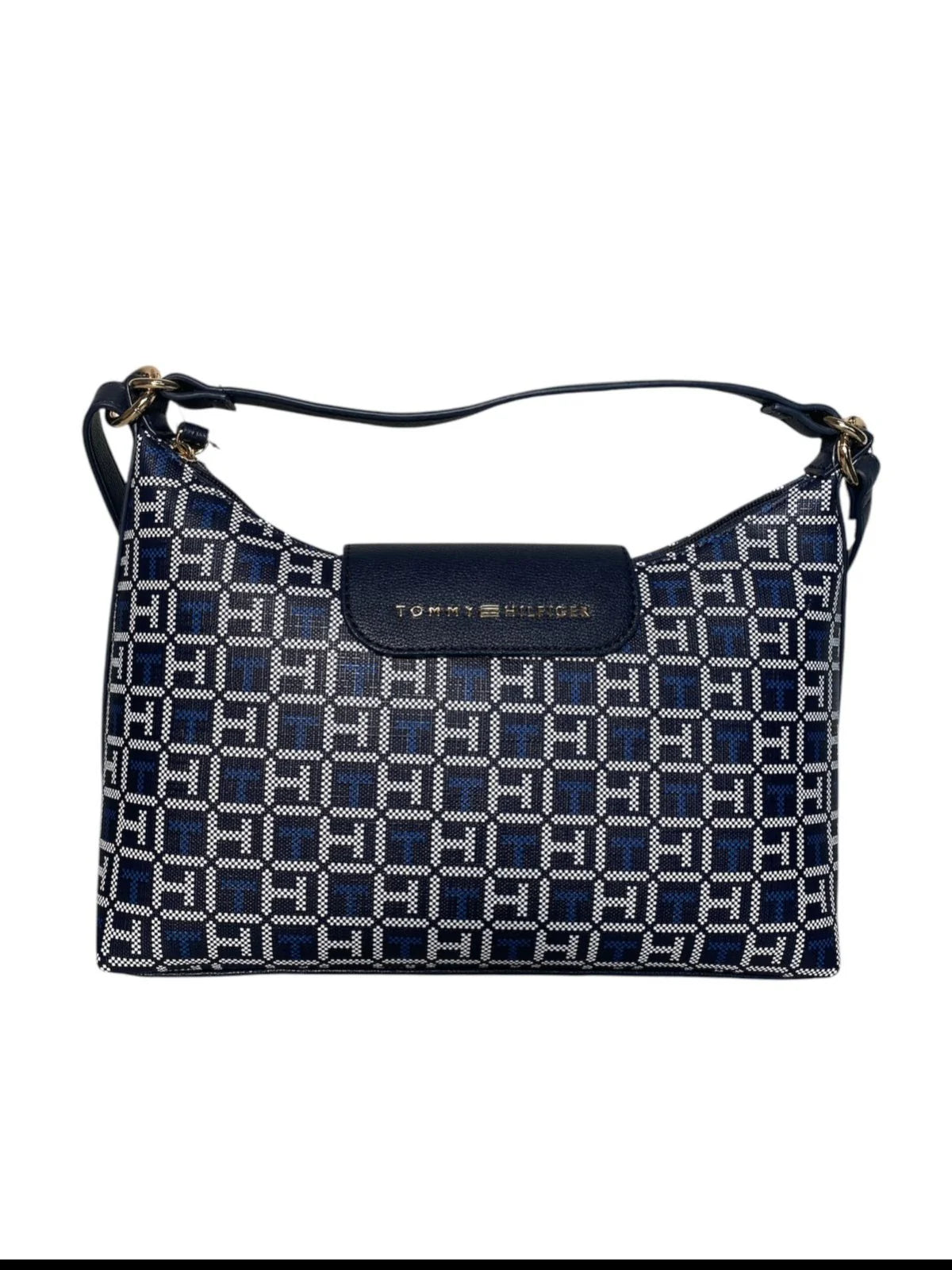Tommy Hilfiger Bag - Blue Geometric Pattern